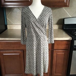 Ann Taylor Loft Wrap Dress 3/4 Length Sleeve